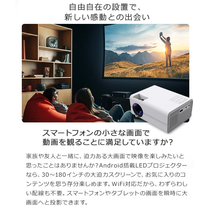 プロジェクター 小型 スクリーン 家庭用 ホームプロジェクター