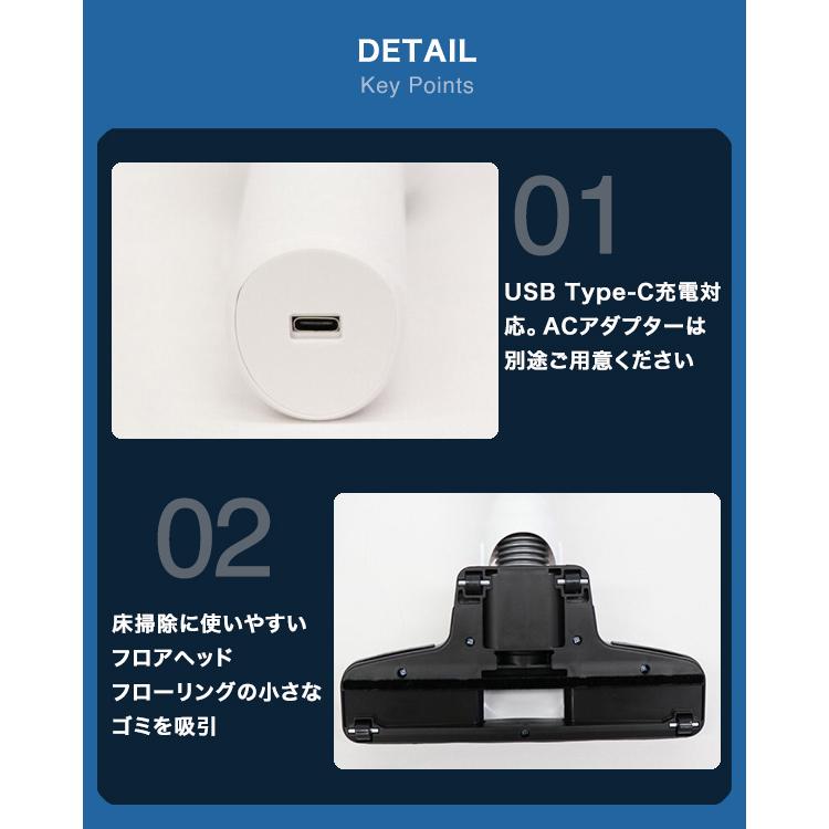 コードレス掃除機 充電式 2WAY スティッククリーナー ハンディ