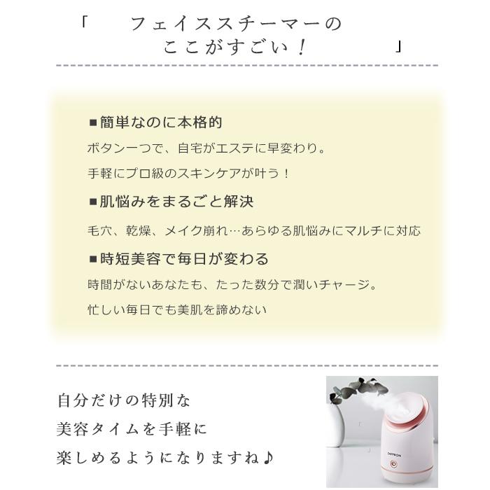 スチーマー フェイススチーマー 美顔器 ミスト 毛穴 スチーム