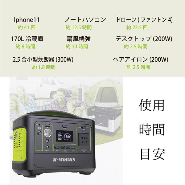 発電機 ポータブル電源 150000mAh 540ワット 大容量 ハイパワー USB