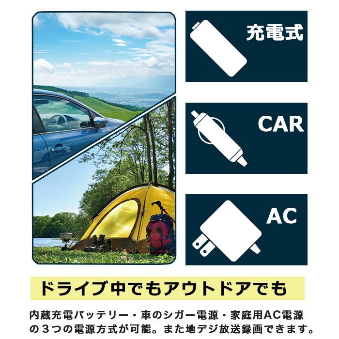 ポータブルDVDプレーヤー 19インチ 地デジ番組録画機能 3電源対応 HDMI