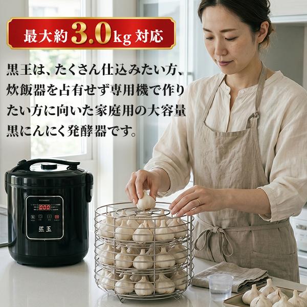 黒にんにく発酵器 黒王 BIGサイズ 最大約3kg 家庭用 発酵メーカー 6