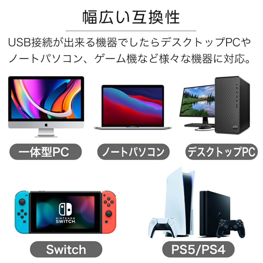 イヤホン 有線 USB マイク付き PC用 2.0m zoom用 ステレオイヤホン