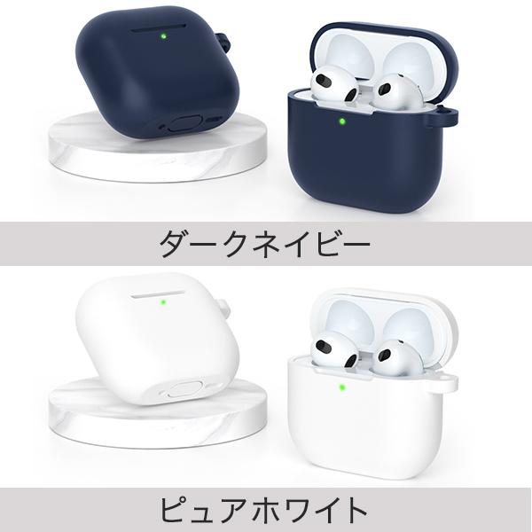Apple AirPods4 ANC 充電ケース傷あり elago AirPods 4 ケース 透明 クリア カバー カラビナ 付き 落下防止