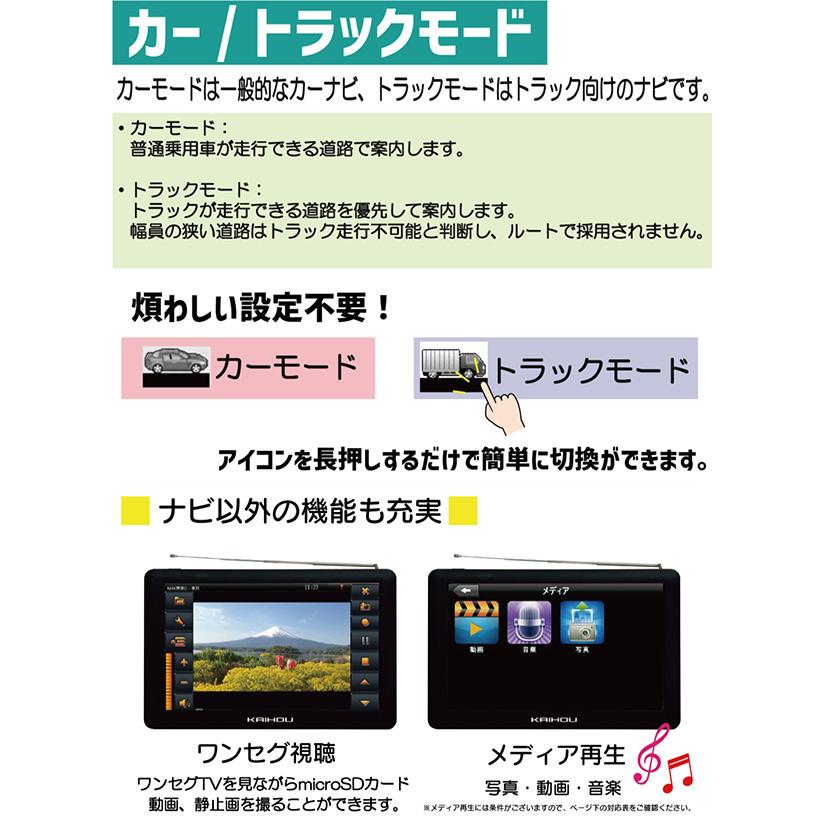 カーナビ 9インチ ワンセグ ポータブルナビ トラックモード搭載 2022