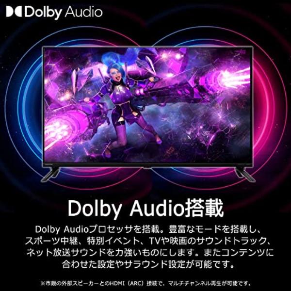 テレビ 50インチ チューナーレス 4K対応 音声入力対応 リモコン付き