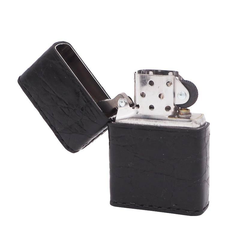 ZIPPO ジッポー ライター 革巻き クロコ クロコダイル ワニ革 オイル 