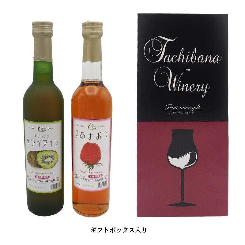 ワイン 博多 フルーツワイン 2種セット 500ml 立花ワイン キウイワイン