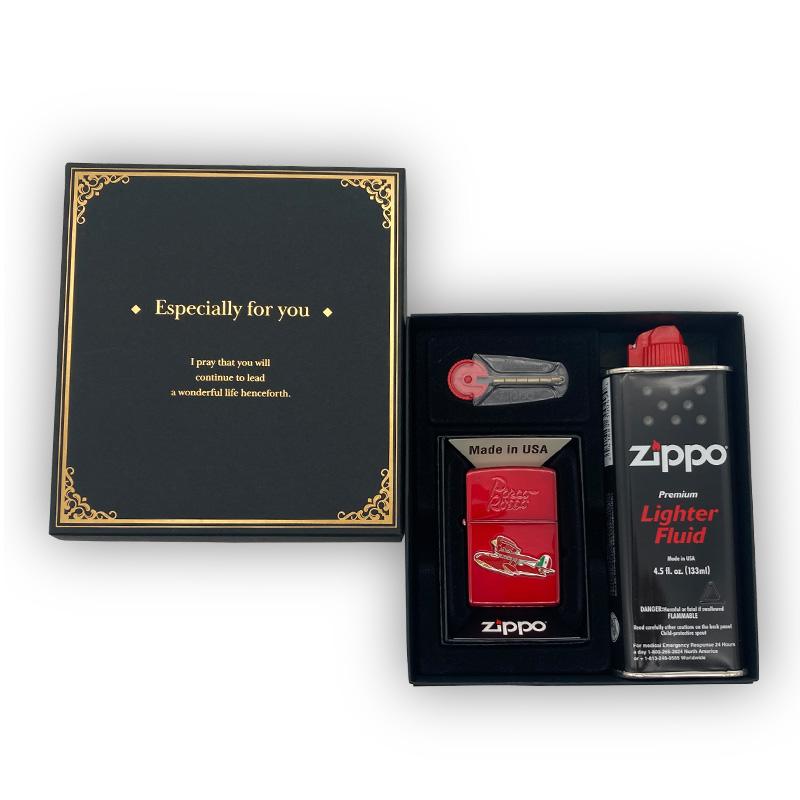 ジッポライター ZIPPO オイルライター ジッポー ライター ZIPPO NZ-24 ギフトセット 紅の豚 ポルコ2 スタジオジブリコレクション 専用ボックス オイル小缶の画像