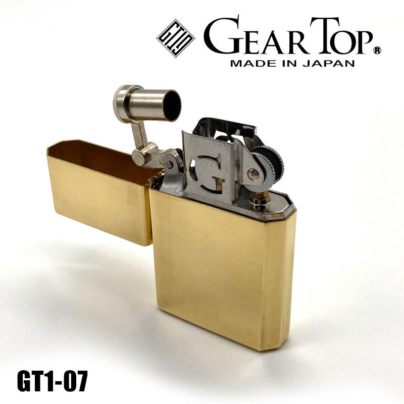 オイルライター GEAR TOP ギアトップ GT1-07 日本製 真鍮 ブラスミラー