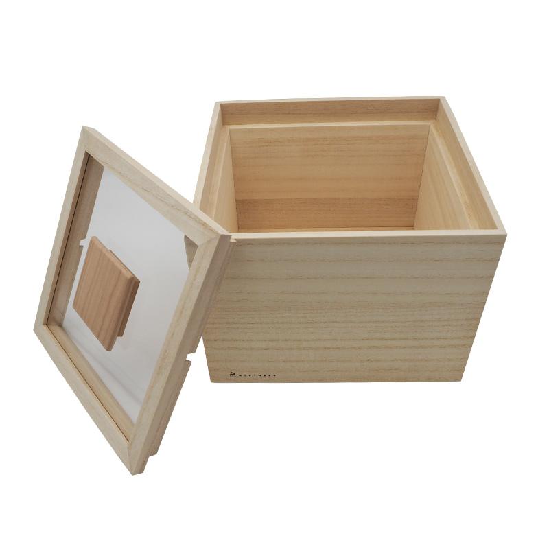 【未使用】竹本木箱店 米蔵 米びつ 桐 ライスストッカー 30kg 竹本木箱店 総桐計量米びつ 10kg│身近な優れものショップ