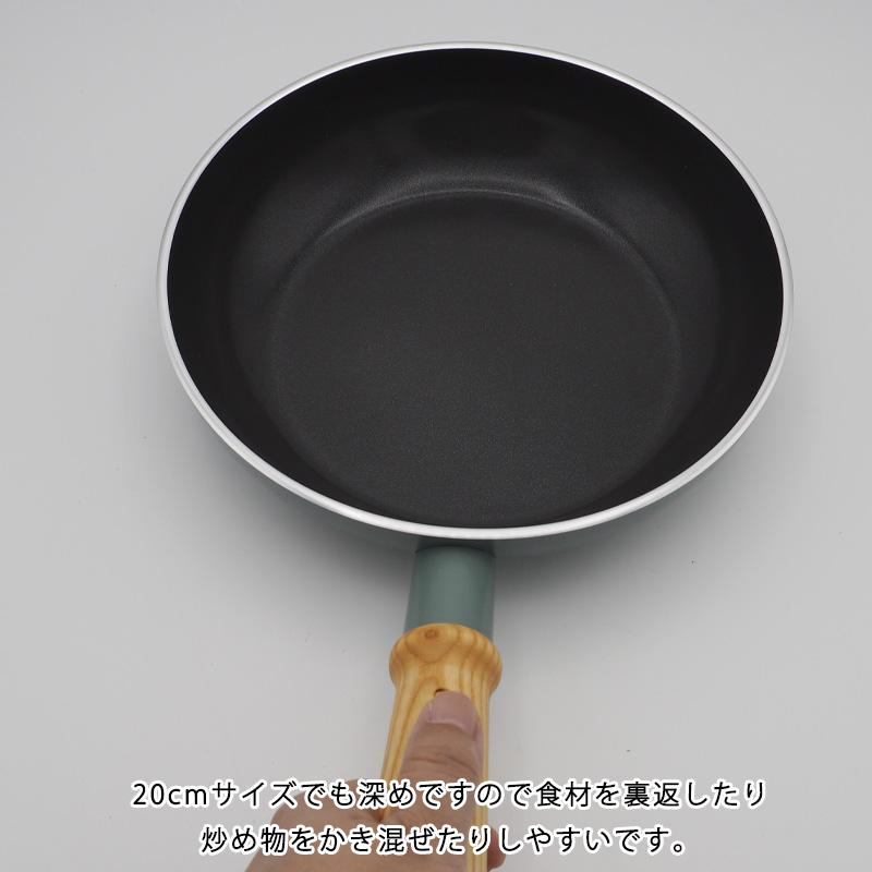フライパン グリーンパン 20cm セラミック IH IH対応 ガス ガス火対応