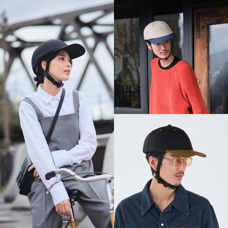 ヘルメット 織 Oli キャップ ハット 通勤 通学 自転車 安全 おしゃれ