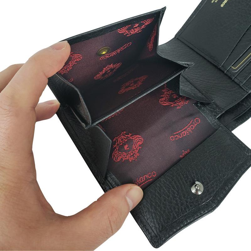 人気商品は 小銭入れ 財布 札入れ Ors Douglas Orobianco 二つ折り財布 ダグラス オロビアンコ Black 二つ折り財布 黒で染め上げた定番バッグのall ウォレット 入学祝 就職祝 メンズ 財布