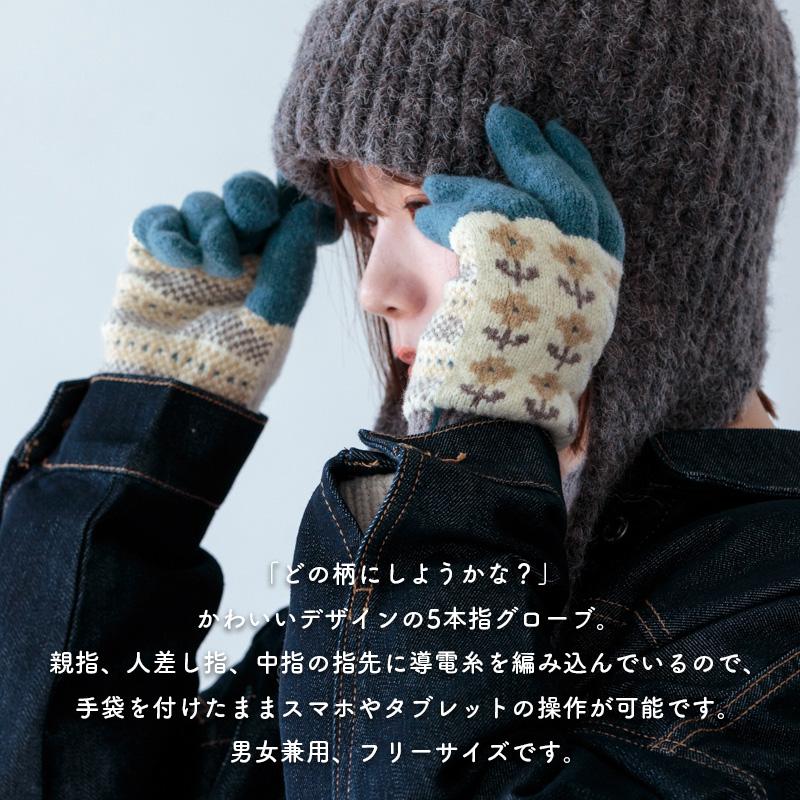 手袋 スマホ対応 防寒 タッチグローブ 男女兼用 フリーサイズ Tehtava