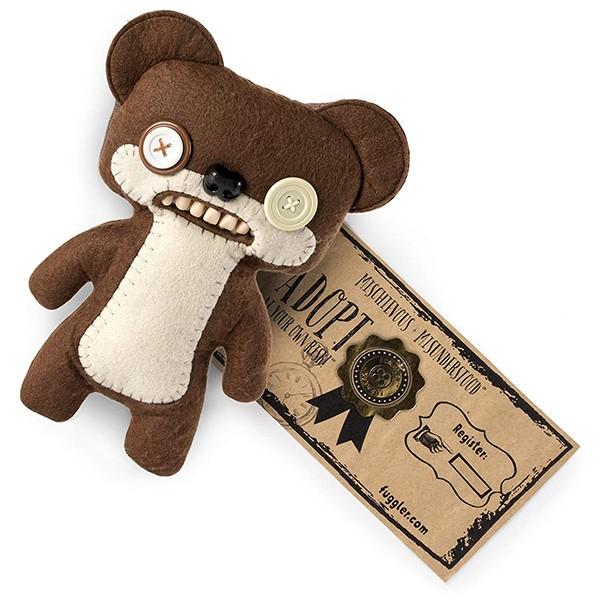 Fuggler ファグラー 茶色 Fuggler ファグラー ぬいぐるみ（中） ＜Sketchy Squirrel_Brown