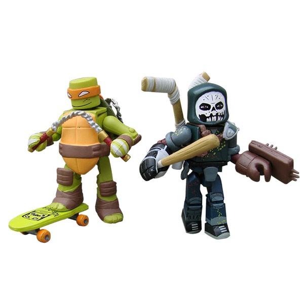 ティーンエイジ ミュータント ニンジャ タートルズ ニコロデオン シリーズ2/ ミケランジェロ(SEWER GEAR) &ケイシー・ジョーンズ ミニメイツ 2-パック ティーンエイジ ミュータント ニンジャ タートルズ ニコロデオン シリーズ2/ ミケランジェロ(SEWER GEAR) &ケイシー・ジョーンズ ミニメイツ 2-パック