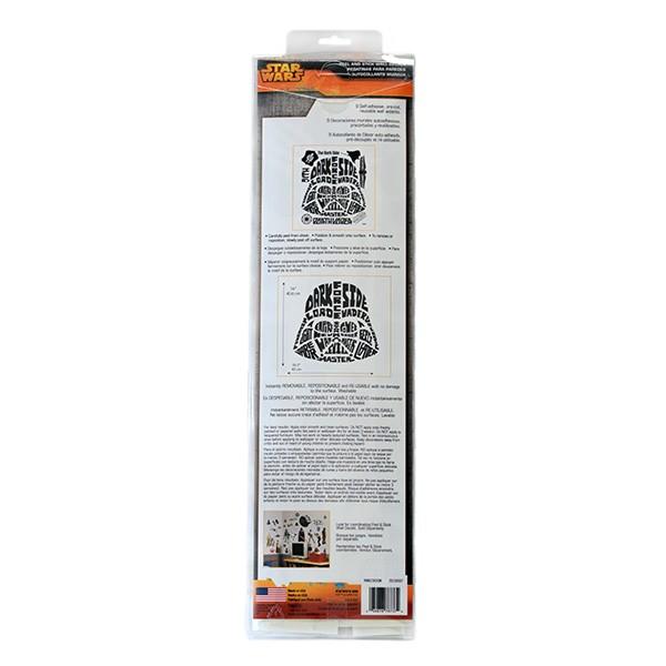 ルームメイツ/スターウォーズ タイポグラフィック ダースベイダー/ピール&スティック　ジャイアント ウォール デカール |  | 02