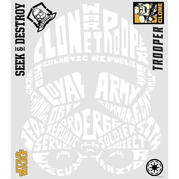 ルームメイツ/スターウォーズ タイポグラフィック クローン トルーパー/ピール&スティック　ジャイアント ウォール デカール |  | 03