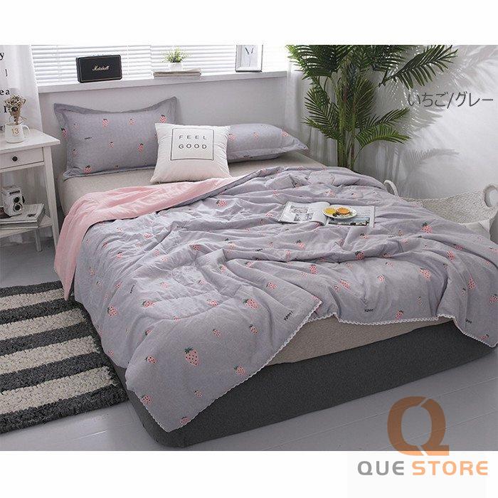 夏ふとん 肌掛け布団 子供用 夏布団 洗濯機OK 可愛い柄 肌触りいい 軽量 洗いざらし 冷房対策 通気性いい 夏用 春　秋　冬　肌布団 ブランケット |  | 13