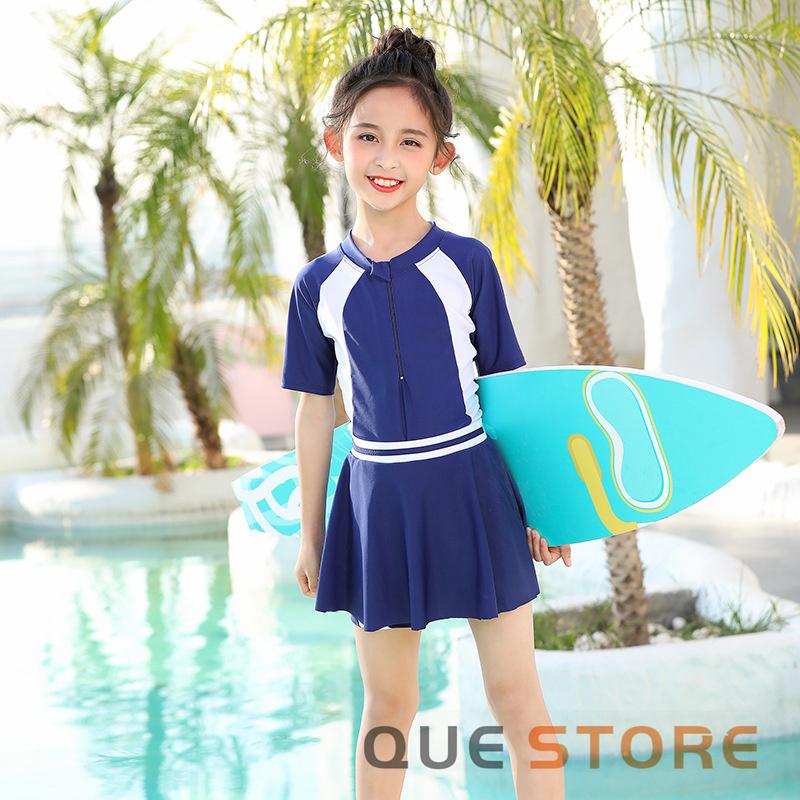 キッズ 水着 女の子 ワンピース 子供水着 ジュニア ガールズ 小学生 女児 子ども おしゃれ フリル 90 100 110 1 130 温泉 海水浴 水遊び 練習用 可愛い Q1324 Que 通販 Yahoo ショッピング