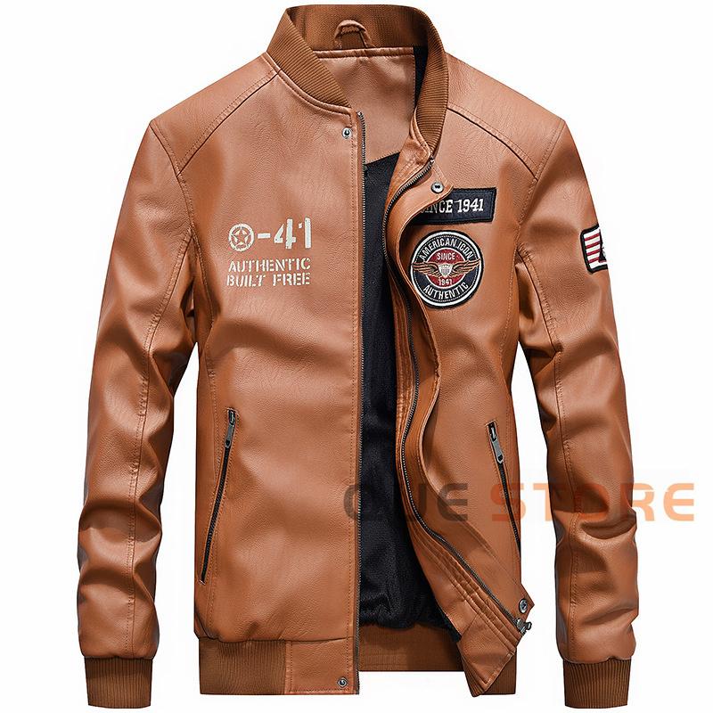 レザージャケット メンズ 春 秋 シングルライダースジャケット