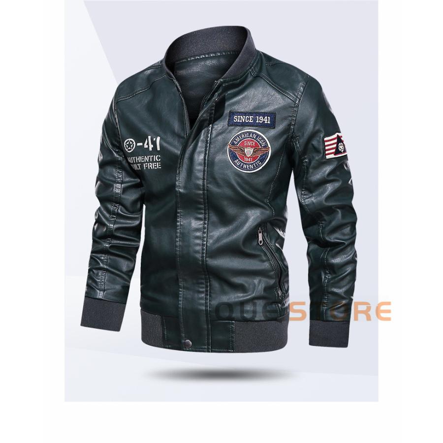 レザージャケット メンズ  春 秋 シングルライダースジャケット おしゃれ シンプル　　プレゼント |  | 06