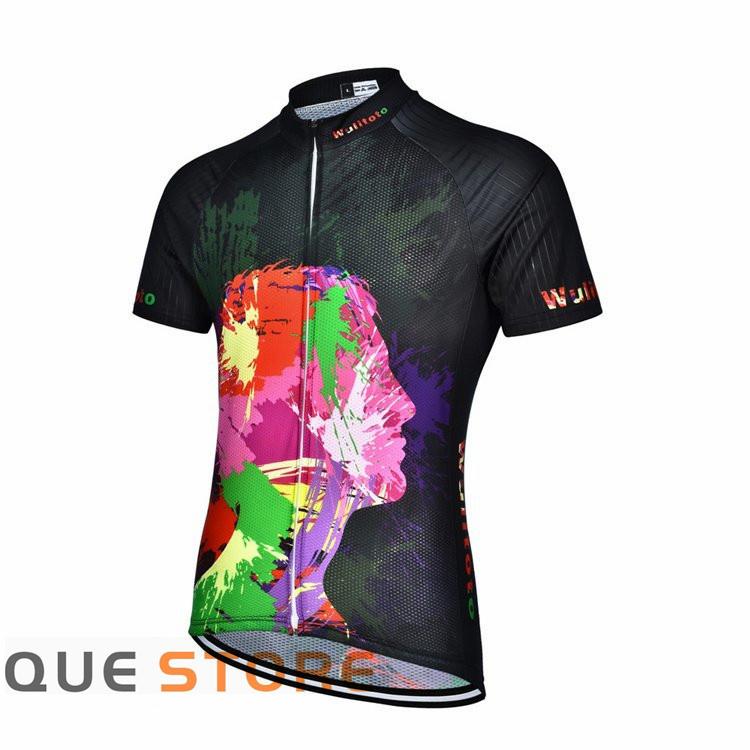 サイクルジャージ メンズ スポーツウェア 上 かっこいい サイクルジャージ サイクルウェア 半袖 総柄 ストレッチ 伸縮性 父の日 Q1586 Que 通販 Yahoo ショッピング