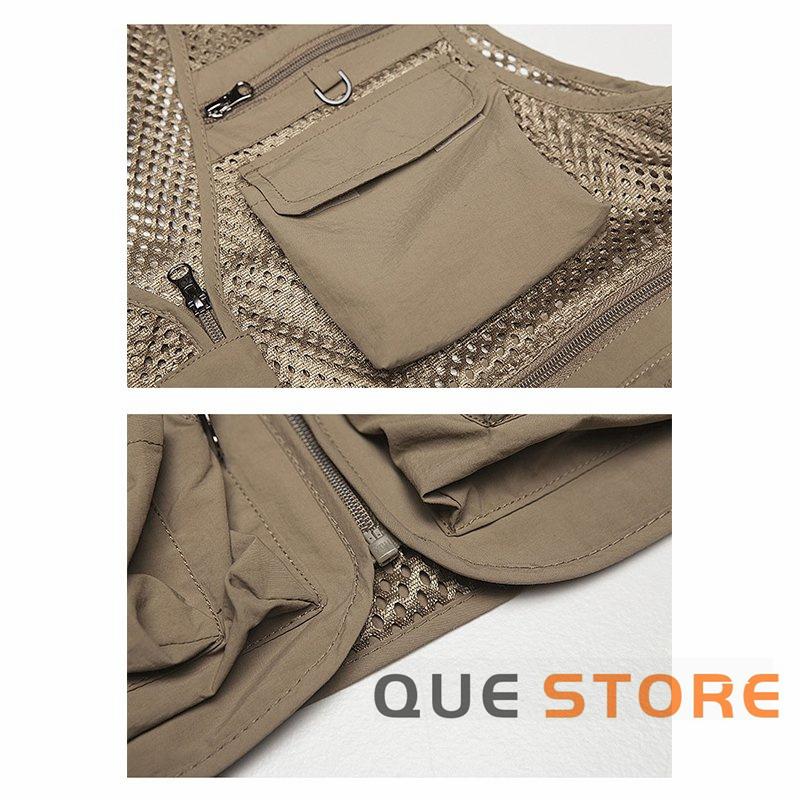 フィッシングベスト メッシュ 5ポケット Amazon.co.jp: フィッシングベスト, メッシュベスト メンズ 夏用, 耐久