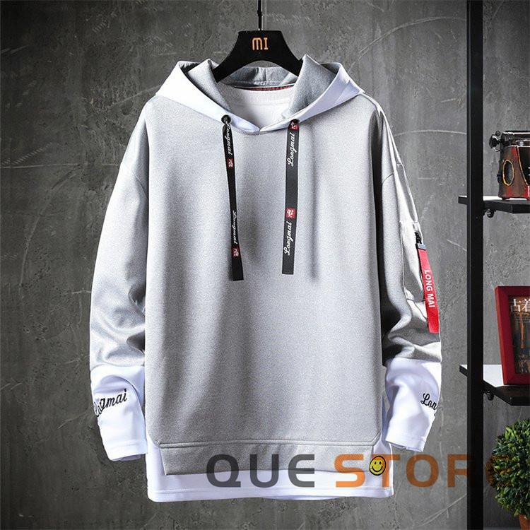 パーカー メンズ  長袖パーカー 　おしゃれ スポーツパーカー 切り替え フード付き トップス おしゃれ 春秋　冬　プレセント　裏起毛選択可 |  | 09