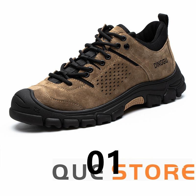 安全靴 作業靴 スニーカー メンズ セーフティー シューズ  ワーキングシューズ  本革 カジュアル  耐摩耗 防滑　高いグリップ性 防滑  衝撃吸収