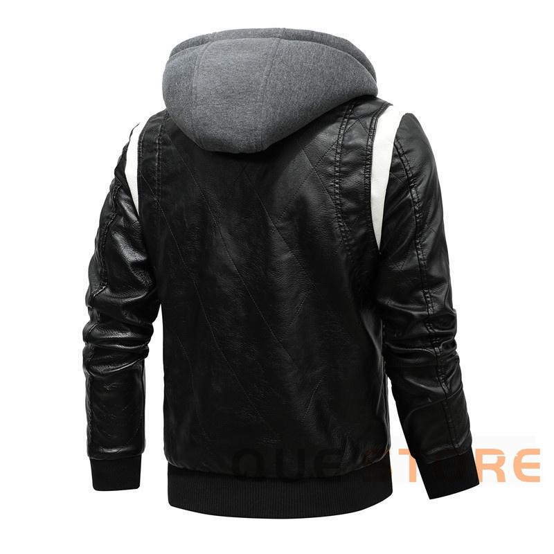 ライダースジャケット メンズ 革ジャケット puレザー バイクウェア