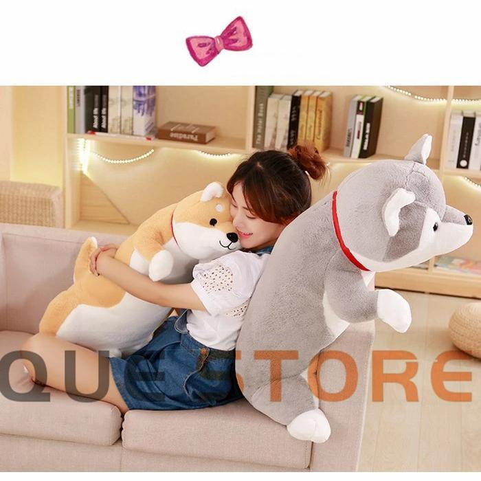 寝ぬいぐるみ 全2種類 黒柴 茶柴 犬 いぬ イヌ ぬいぐるみ 抱き枕 特大 かわいい ビッグ プレゼント おもちゃ 子供 ベッド 雑貨 お祝 誕生日 |  | 05