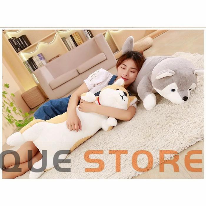 寝ぬいぐるみ 全2種類 黒柴 茶柴 犬 いぬ イヌ ぬいぐるみ 抱き枕 特大 かわいい ビッグ プレゼント おもちゃ 子供 ベッド 雑貨 お祝 誕生日 |  | 07