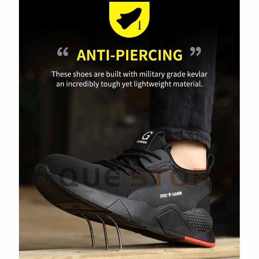 完璧 安全靴 おしゃれ メンズ レディース スニーカー 通気 軽い 軽量 大きいサイズ 踏み抜き防止 滑りにくいつま先保護 作業靴 Discoversvg Com