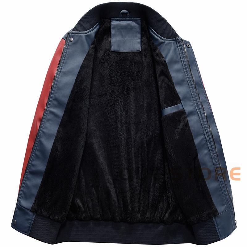 バイクウェア バイクジャケット メンズ レザージャケット ライダース バイクウェア 皮ジャン 革ジャン 立て襟 おしゃれ　裏起毛 |  | 07