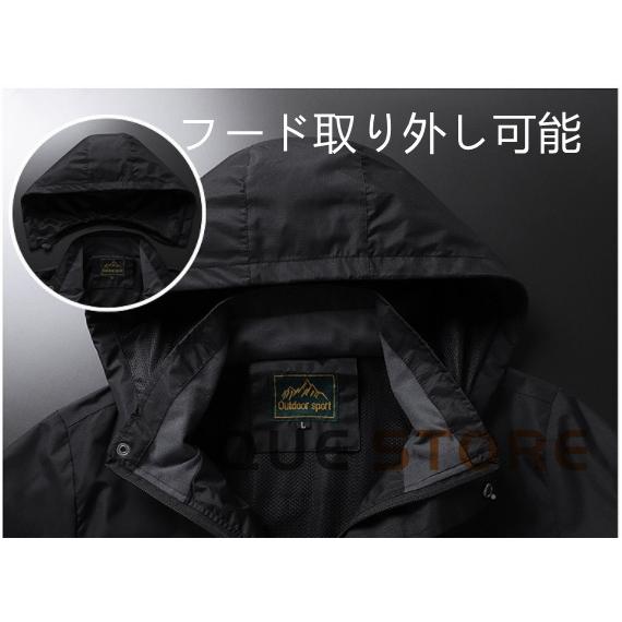 マウンテンパーカー メンズ アウトドア ライダースジャケット ウェア アウター 防風 防水 マウンテンパーカー メンズ アウトドア 暖かい 防寒  春秋服 |  | 06