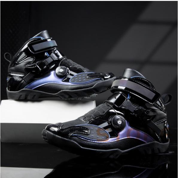 バイクシューズ レーシングブーツ ライディングブーツ オートバイ靴 ツーリングブーツ ライダーブーツ プ モトクロス　バイク用靴 耐衝撃 耐摩擦 バイクシューズ レーシングブーツ ライディングブーツ オートバイ靴