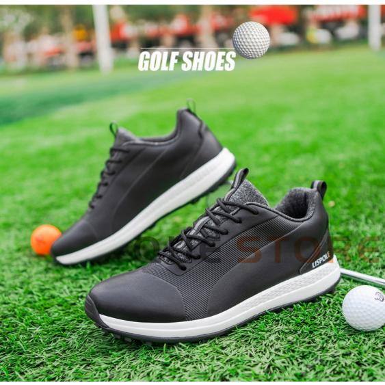 ゴルフシューズ メンズ スニーカー スポーツ スパイク靴 ワイド 強い