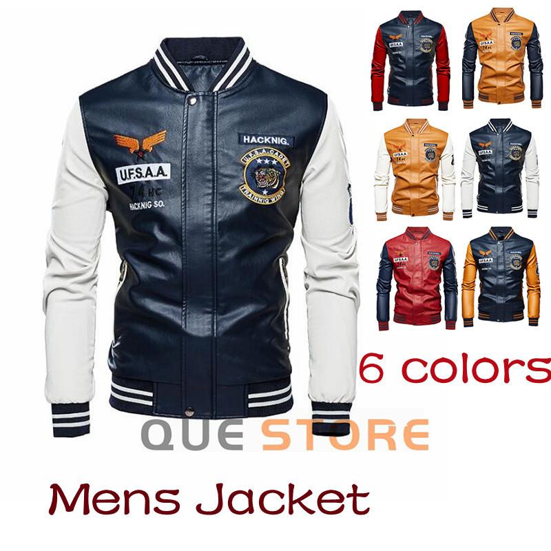 バイクウェア メンズ レザージャケット ライダースジャケット 裏起毛 ジャケット バイクウエア バイクジャケット 皮ジャン 革ジャン オシャレ Q758 Que 通販 Yahoo ショッピング