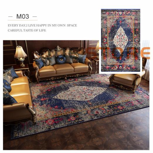 カーペット ラグ マット 北欧 夏用 オールシーズン　冬用 モロッコ柄 厚手 滑り止め 洗える 絨毯 おしゃれ かわいい モダン ミニラグ ジュータン 花柄 バラ |  | 16