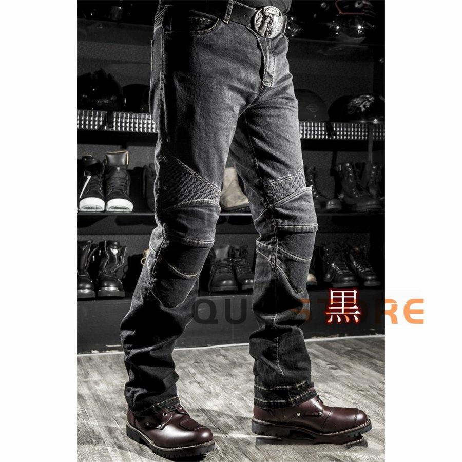 バイクパンツ メンズ ライダーパンツ プロテクター付き 春夏ジーンズ