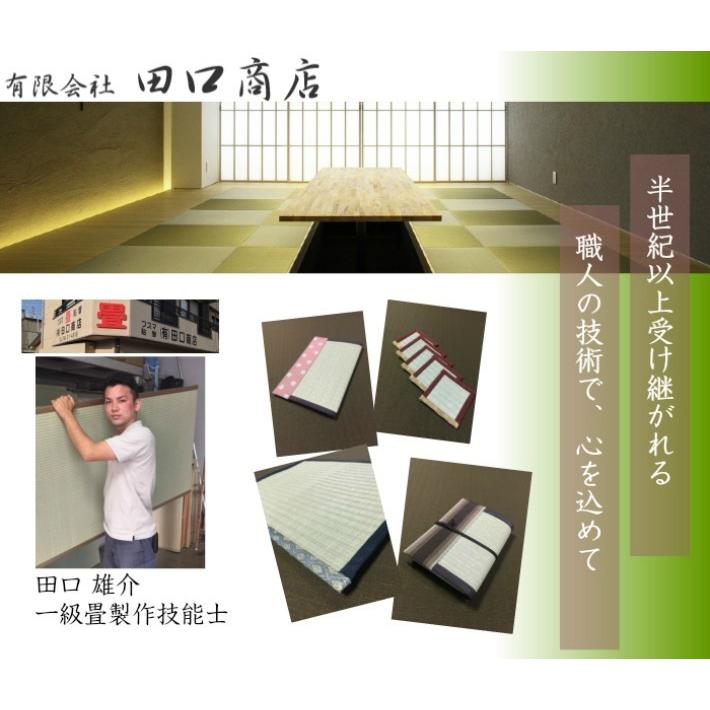 ゴシゴシ洗える　畳のランチョンマット(青紋＋緑) 縦30.5cm×横42.5cm |  | 02