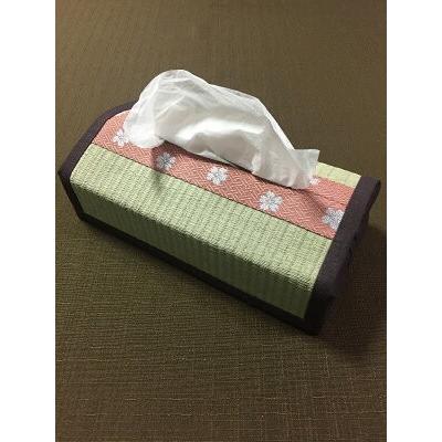 天然イ草 畳ティッシュカバー 花柄 桜 縦12 5cm 横14 5cm 高さ6 5cm 暮らしの総合デパートケベック 通販 Yahoo ショッピング