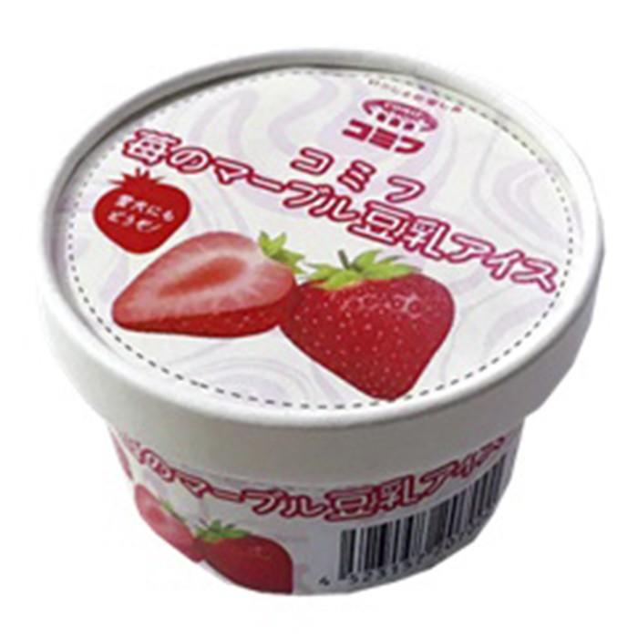 犬用 ワンちゃん用デザート コミフ 苺のマーブル豆乳アイス ペットスイーツ ペット用スイーツ ペット用デザート 暮らしの総合デパートケベック 通販 Yahoo ショッピング