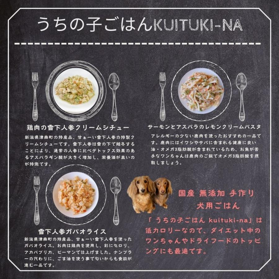 新メニューが追加！国産 無添加 手作り 犬用ごはん うちの子ごはん kuituki-na 7種×各2個 合計14個セット  送料無料(一部地域を除く） |  | 16
