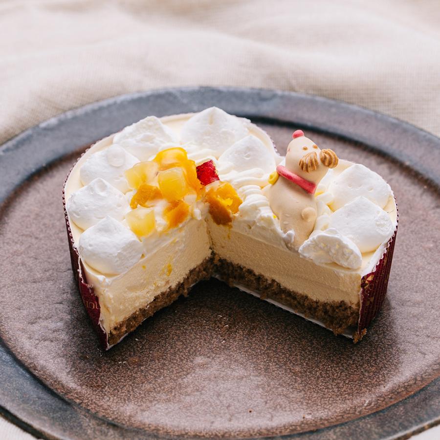 わんちゃんが大好きな、さつまいもとかぼちゃのハート型 バースデーケーキ　プレートキャンドル付き！誕生日ケーキ 犬用 わんちゃん用 |  | 03