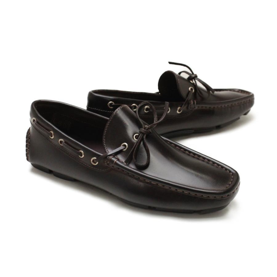 [サイズ交換片道無料]ダニエルレポリ D.Lepori メンズ カジュアルシューズ 0003dbr ダークブラウン ドライビングシューズ