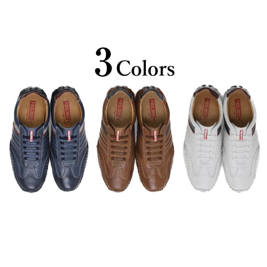 新品[サイズ交換片道無料]ピコリノス / PIKOLINOS メンズ カジュアルシューズ 15a-6092c1 フエンカラル/ドライビングスニーカー ホワイト ブルー ブラウン 自分で履ける