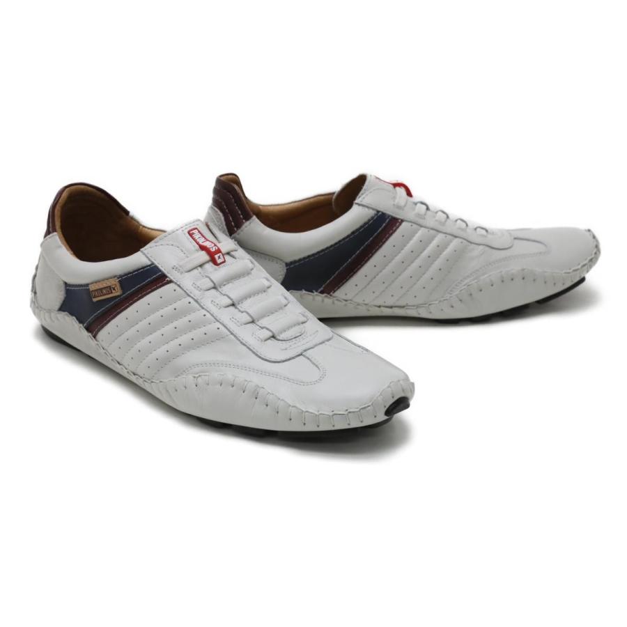 新品[サイズ交換片道無料]ピコリノス / PIKOLINOS メンズ カジュアルシューズ 15a-6092c1 フエンカラル/ドライビングスニーカー ホワイト ブルー ブラウン 自分で履ける